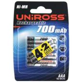 uniross 6 x AAA 700mAh Rechargeable Batteries