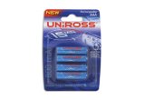Uniross AAA 15MIN Rechargeable Battery - FOUR PACK