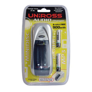 Uniross AAA Charger   2 x AAA 900mAh Batteries