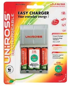 UNIROSS Battery Charger and Batteries