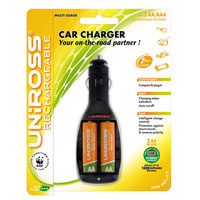Car AA and AAA Battery Charger + Pack of