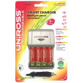 uniross U0148184 Ultra Fast Smart Charger 4 x