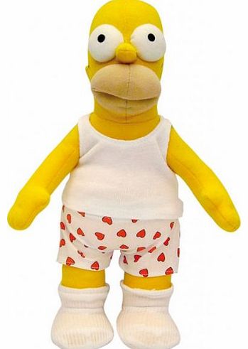 United Labels 0804517 Plush Figurine The Simpsons Homer Simpson with Heart Boxer Shorts