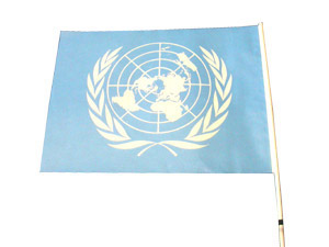 United Nations paper flag, 11