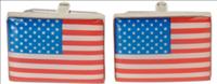 United States Flag Cufflinks by Simon Carter