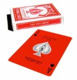 United States Playing Card Company Red Deck (Face and Back) with Gaff Cards - Bicycle Poker Size Playing Cards