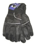 Women/Ladies Ski Gloves, Thermal Padded Ski Gloves with Palm Grip (Beige)