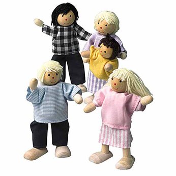 Wooden Dolls Family