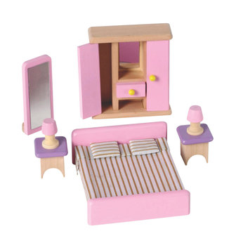 Wooden Dolls House Furniture - Bedroom
