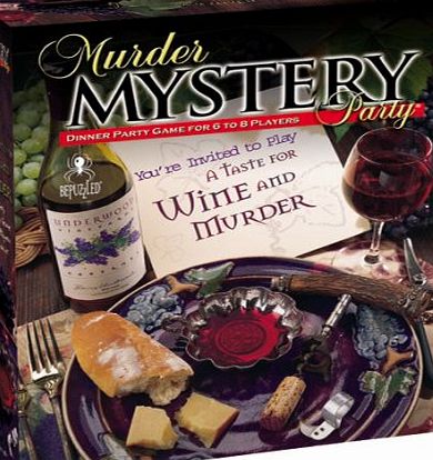 University Games MURDER MYSTERY PARTY - A TASTE FOR WINE AND MURDER