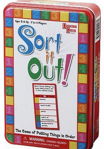 University Games sort it out travel tin game