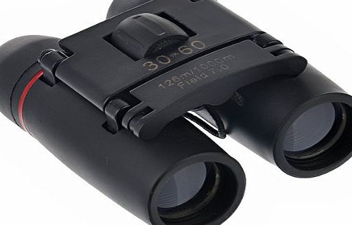 30x60 Field 126M/1000M Day/Night Vision Rubber Armored Binoculars with Red Anti-reflection Film (Black)