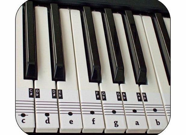 Unknown Beginners Piano amp; Keyboard Music Note Stickers   Free Downloadable Placement Guide