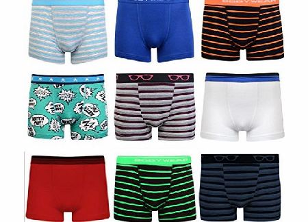 Unknown Boys Boxer Shorts Super Quality Ages 3 - 15 (5-6 (Height 110-116cm), 6 Pairs)