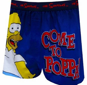 Simpsons Underwear, Mens Come To Poppa Boxer Shorts, Large, Waist 36 - 38``
