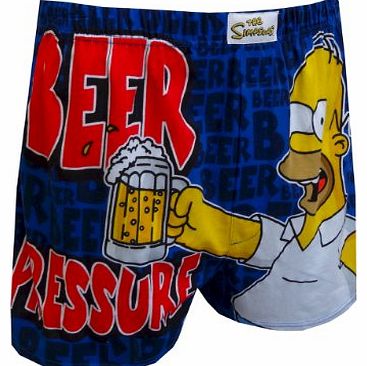 Unknown Simpsons Underwear, Mens Homer Beer Pressure Boxer Shorts, Medium, Waist 32 - 34``