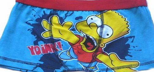 Unknown The Simpsons Bart Boys Boxer Shorts Age 11-12 Years