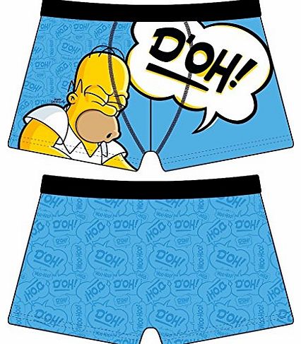 The Simpsons Mens Homer Simpson Fun Novelty Boxer Shorts Underwear (M) Doh