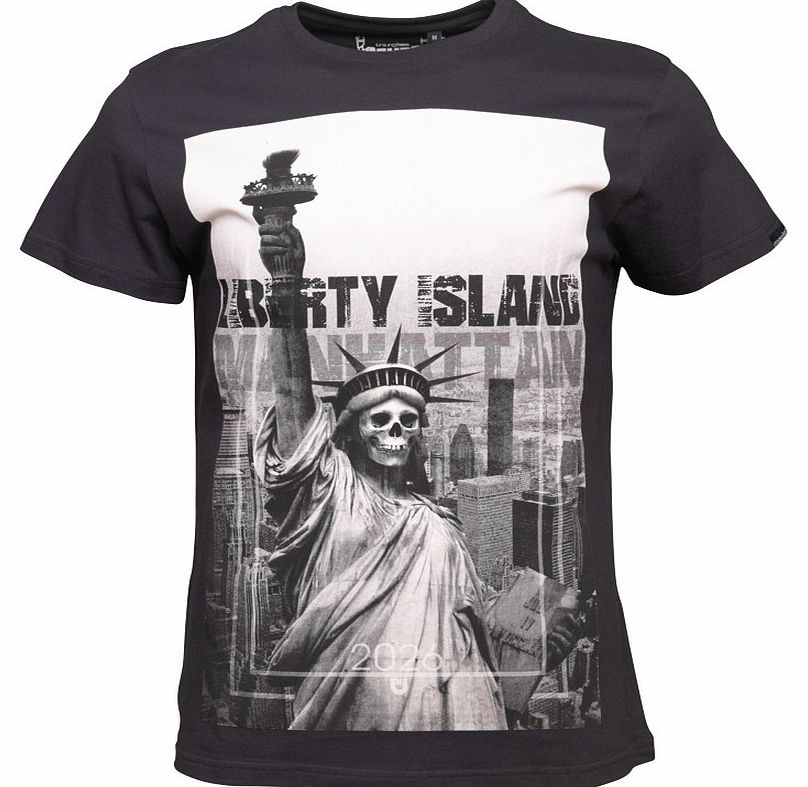 Mens Liberty Island T-Shirt Black