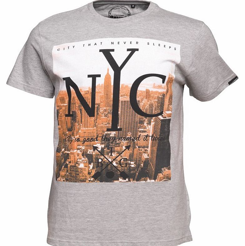 Mens NYC T-Shirt Grey