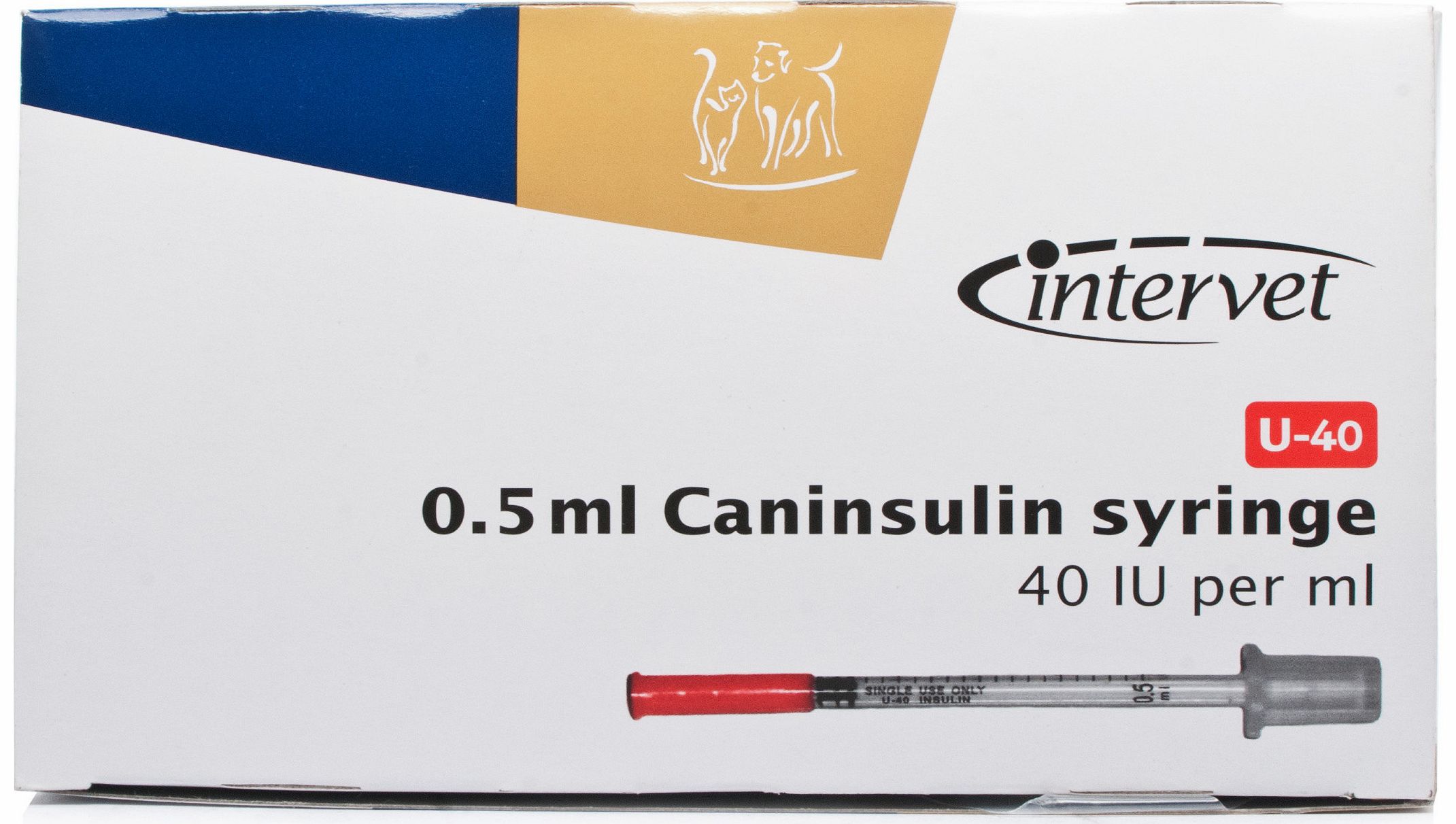 0.5ml Caninsulin Syringes are only suitable for use with Caninsulin. - Each syringe is individually packaged for convenience and hygiene purposes. This product is suitable for usage on cats and dogs. 29g x 1/2 fixed needle (Barcode EAN=2100003582812)