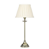 0162 TLAN - Antique Brass Table Lamp Pair