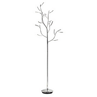 Polished chrome floor lamp with branching arms. Height - 185cm Diameter - 57cmBulb type - 12v G4 cap