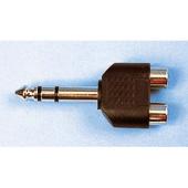 1/4` Stereo Plug To 2 x Phono Sockets Adaptor