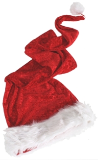 Unbranded 1.5m Long Santa Hat - Plush with Fur Trim