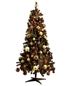 Unbranded 1.8m / 6ft Chocolate Tree with 75 Pcs Decorations