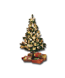 1.8m/6ft Royal Spruce Gold Tree Kit