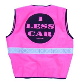 Unbranded 1 Less Car Hi-Viz Jacket Ages 8-11 Pink