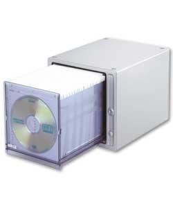 CD storage for up to 80 CDs.CD pockets are classified with labels allowing for clear and easy select