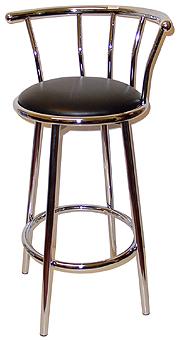 1 x chrome swivel bar stools - ex display
