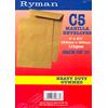 Ryman C5 heavy duty gummed envelopes. Pack of 10