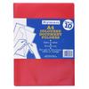 10 A4 High quality cut flush PVC folders. Excellent for filing and storing loose papers. Open on