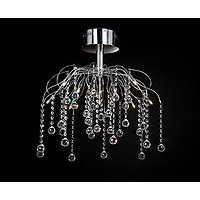 Unbranded 101 10CH - Chrome and Crystal Ceiling Light