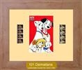 Unbranded 101 Dalmatians Double Film Cell: 245mm x 305mm (approx) - beech effect frame with ivory mount