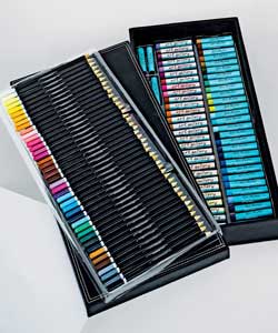 Art Sets.Includes: PU storage box, 60 x oil pastels 42 x colouring pencils, plastic sharpener, erase
