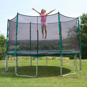 Unbranded 10ft President Trampoline with Bounce Surround Safety Net