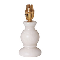Unbranded 1100 - White Alabaster Table Lamp Base