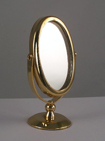 1:12 scale Brass Swivel Dressing Table Mirror