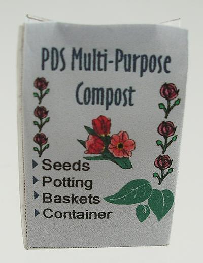 1:12 Scale Miniature Bag Garden Compost