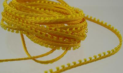 1:12 Scale Miniature Bright Yellow Picot Edging