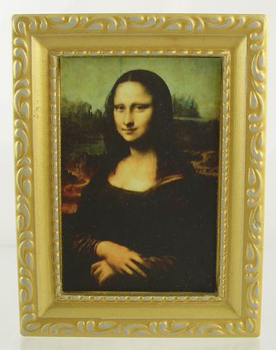 1:12 Scale Miniature Mona Lisa Print