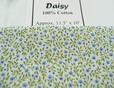 1:12 Scale Miniature Print Fabric - Daisy print