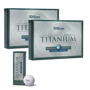 12 Dozen Wilson Titanium Golf Balls