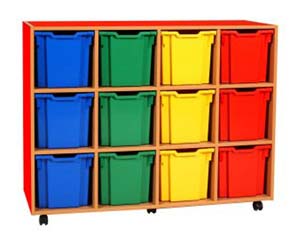 Unbranded 12 jumbo tray coloured storage