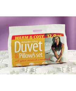12 Tog Duvet and Pillow Set - Double