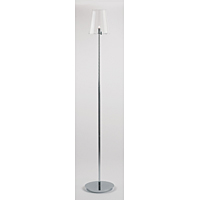 Unbranded 1201 FLCH - Chrome and Glass Floor Lamp